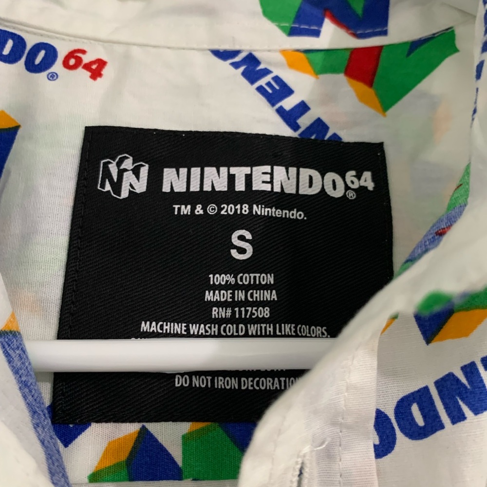 Nintendo Multicolor Men's Shirt - Picture 2 of 3
